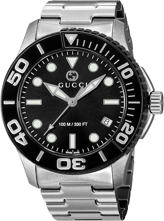 [古驰]gucci 腕表 潜水员 黑色表盘 ya126279 男士